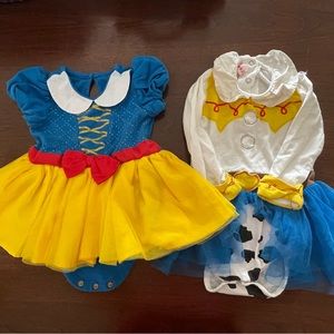 Disney Snow White and Jessie Baby Dress Lot